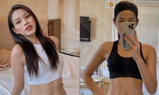 Đỗ Thị Hà khoe cận vòng eo săn chắc, lấp ló cơ bụng số 11