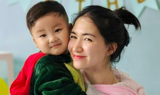 Một mình làm sinh nhật cho Bo, Hòa Minzy nhắn chồng: 'An tâm ở nhà có mẹ lo cho con chu toàn'