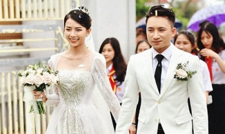 Vợ Phan Mạnh Quỳnh không khóc trong hôn lễ vì thấy 'tự nhiên có chồng hài ghê'