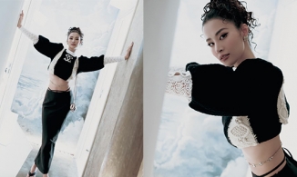 Đông Nhi tự tin khoe eo thon khiến fan trầm trồ: 'Không giống mẹ một con'