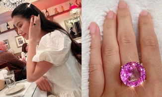 Phạm Hương tiếp tục khoe nhẫn kim cương, nhưng lần này là do mẹ chồng tặng