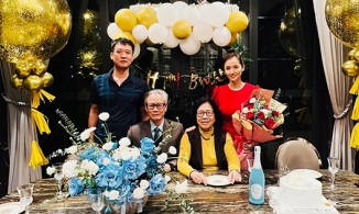 Lã Thanh Huyền được bố mẹ chồng cưng chiều, mở tiệc lộng lẫy mừng sinh nhật con dâu