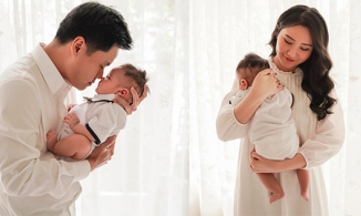 Phan Thành lần đầu khoe cận cảnh 'người thừa kế', khẳng định: 'Con là món quà tuyệt vời nhất'