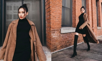 Đỗ Thị Hà 'hợp đất Mỹ', chụp ảnh thả dáng như minh tinh trên phố