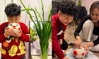 Mới 6 tuổi, con trai Thu Quỳnh đã biết 'mang tiền về cho mẹ' sửa nhà