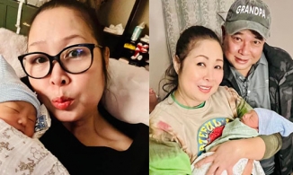 NSND Hồng Vân lên chức bà ngoại tại Mỹ, hào hứng khoe ảnh cháu ngoại mới sinh
