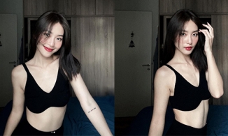 Khả Ngân khoe cơ bụng quyến rũ, khẳng định chưa có người yêu