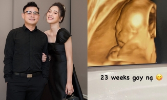 MC Hà My bạn gái triệu phú công nghệ khoe phiếu siêu âm thai sau nghỉ việc ở VTV