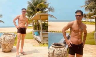 U50 Trần Bảo Sơn tự tin cởi áo, khoe cơ bụng 6 múi cuồn cuộn