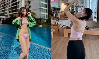 Không còn 'thắt đáy lưng ong', hot girl Ngọc Thảo tự tin khoe cơ bắp giống Angela Phương Trinh