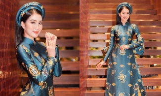 Đỗ Hà mặc áo dài rau má thi MW, còn Phương Anh diện áo dài nửa tỷ đi MI