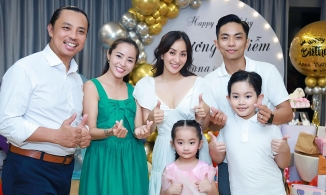 Vợ chồng Chí Anh dự tiệc mừng sinh nhật con gái Khánh Thi - Phan Hiển