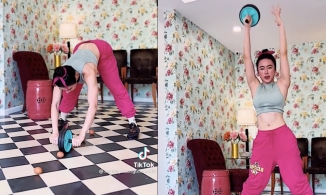 Angela Phương Trinh thử thách tập gym 'tự chế' với trứng gà