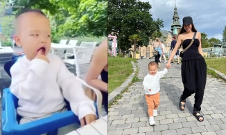 Leon nhà Hồ Ngọc Hà bắn tiếng Anh, đòi mẹ cho ăn bằng song ngữ cực đáng yêu