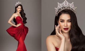 Phạm Hương đội lại vương miện Hoa hậu, thần sắc gái 2 con y như 7 năm trước