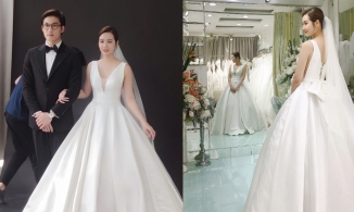 Loạt ảnh hậu trường chụp hình cưới ngọt ngào của Huyền Lizzie và Đình Tú 