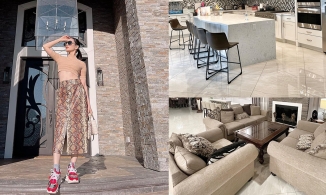 Lệ Quyên khoe cận từng ngóc ngách trong căn biệt thự triệu đô ở Mỹ