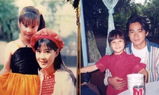 Bức ảnh Diễm My 9x chụp với nghệ sĩ Thương Tín khi còn là cô bé mẫu giáo 