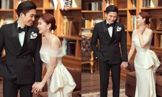 Đình Tú khoe loạt ảnh cưới, có cả ảnh cùng tình cũ Hương Giang