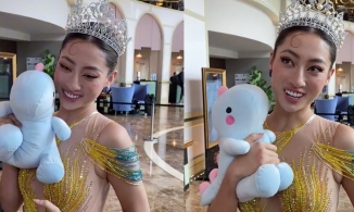 Lương Thùy Linh lộ da mặt mụn, nếp nhăn dưới ống kính cam thường