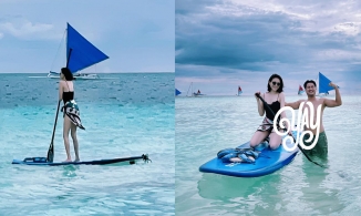 Linh Rin mặc áo tắm trong chuyến du lịch lãng mạn cùng Phillip Nguyễn