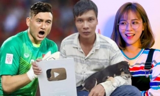 Đặng Văn Lâm, Huấn Hoa Hồng cùng xem livestream dạy trát vữa của Lộc Fuho