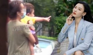 Trương Bá Chi bận rộn đến mức đưa cả con trai đến phim trường