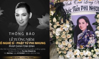 Thông tin chính thức về lễ tưởng niệm của ca sĩ Phi Nhung