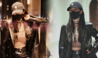 Dương Mịch xuống sắc không phanh, mắt sưng húp ở sân bay