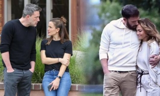 Ben Affleck dắt tình mới và vợ cũ đưa con đi chơi Halloween, cả nhà cùng vui