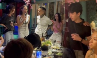 'Bạn trai tin đồn' của Jun Vũ xuất hiện tại bữa tiệc của Quỳnh Thư