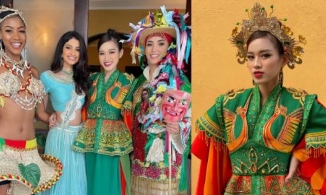 Đỗ Thị Hà hoàn thành phần thi quốc phục, kết quả ra sao mà cười rạng rỡ?