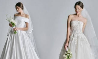 Bạn gái Bùi Tiến Dũng đi thử váy cưới, đẹp như cô dâu trong cổ tích