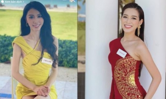 Đỗ Thị Hà cho Hoa hậu Trung Quốc mượn váy thi Head to Head Challenge