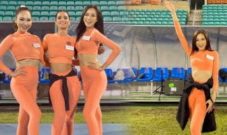 Bị ong chích, Hoa hậu Đỗ Thị Hà bị loại khỏi phần thi Miss Sport