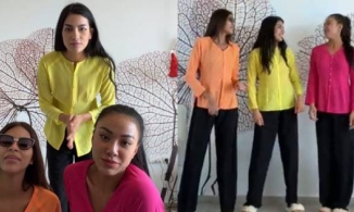 Kim Duyên tặng quần áo bà ba cho Hoa hậu Colombia và Chile trước khi rời Israel