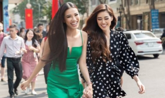 Sự thật bức ảnh Khánh Vân đi cúng cho Kim Duyên out top Miss Universe