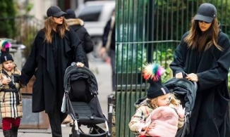 Irina Shayk một mình đưa con đi chơi sau tin tái hợp Bradley Cooper