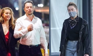 Amber Heard lái chiếc xe tỷ phú Elon Musk tặng đi vòng quanh công ty của tình cũ