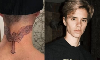 Con trai giàu nhất của David Beckham xăm 2 hình giống hệt bố để 'lấy vía'