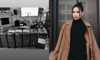 Hoa hậu Đỗ Thị Hà chuẩn bị 7 vali hành lý, ngày về Việt Nam đã rất gần