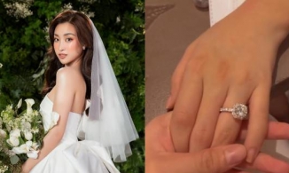 Hoa hậu Đỗ Mỹ Linh phủ nhận việc sắp kết hôn sau khi lộ nhẫn kim cương size 'hột mít'