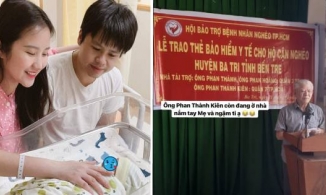 Còn 'ngậm ti' nhưng con trai thiếu gia Phan Thành đã được vinh danh nhờ hoạt động thiện nguyện