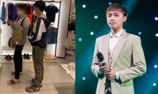 Cát-xê 200 triệu nhưng Hồ Văn Cường đi sắm Tết ở cửa hàng bình dân với đôi dép cũ