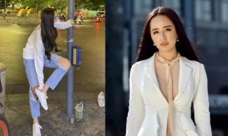 'Hoa hậu chứng khoán' từng dát hàng hiệu nay mặc quần rách đi giày bệt xuống phố