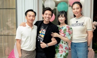 Hai đại gia 8x Cường Đô La và Minh Nhựa cùng các 'phu nhân' hội ngộ đầu năm mới