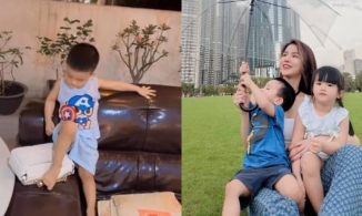 Diệp Lâm Anh có thái độ như thế nào khi con trai dùng 100 triệu để 'chùi chân'?