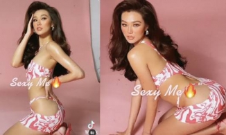 Khánh My tung ảnh nội y sau khi bị bắt gặp đi Valentine với chồng cũ Lệ Quyên 