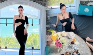 Quỳnh Thư khoe người sánh đôi trong chuyến nghỉ dưỡng 