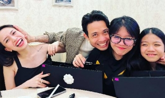 Minh Nhựa lần đầu tiên khoe 3 cô con gái với người vợ cưới năm 16 tuổi